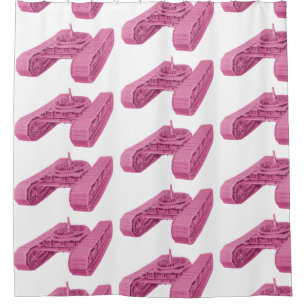 Tank Tracks Operating Engineer Crane Operator Shower Curtain
