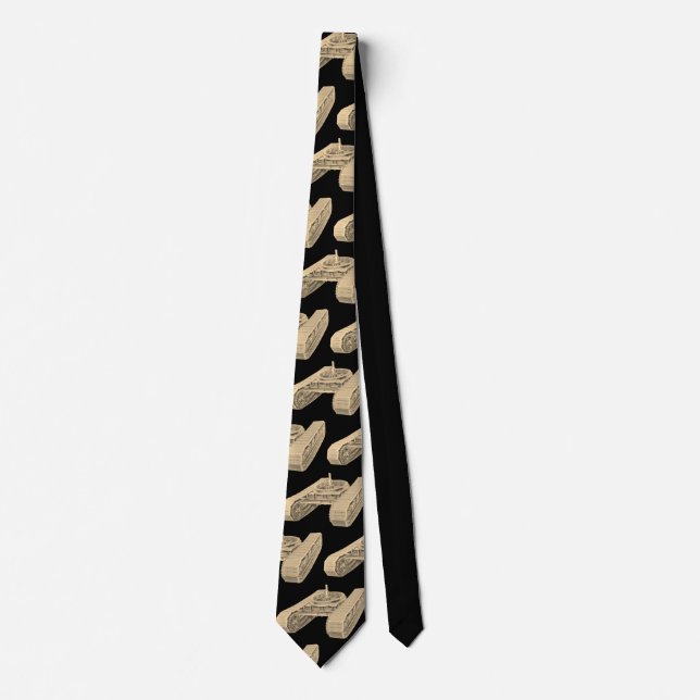 Tank Tracks Operating Engineer Crane Operator Tie (Front)