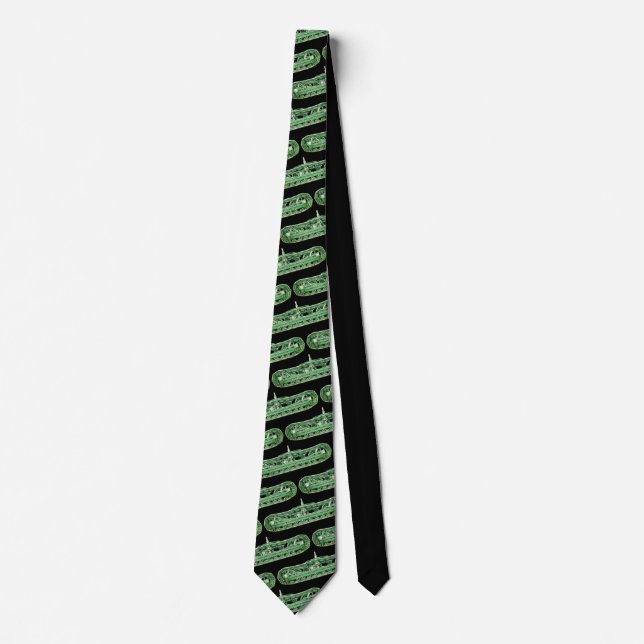 Tank Tracks Operating Engineer Crane Operator Tie (Front)