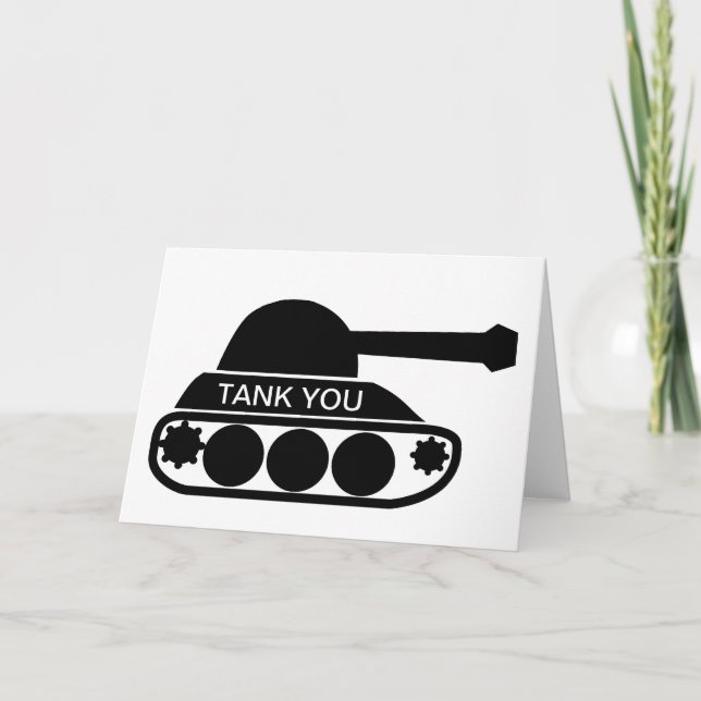 Tank You Thank You Card (Front)