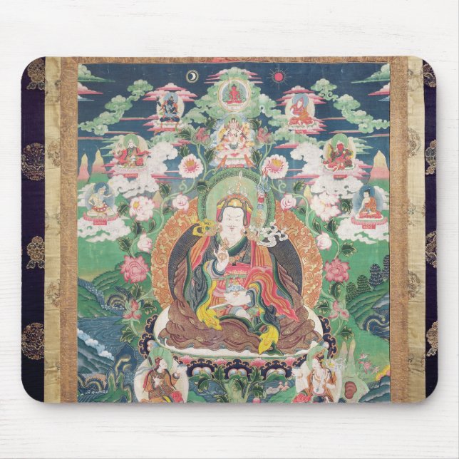 Tanka of Padmasambhava, c.749 AD Mouse Mat (Front)