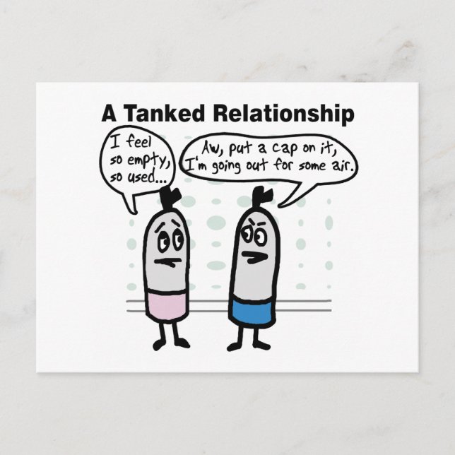 Tanked Relationship Postcard (Front)