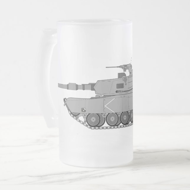 Tanker - Best Job I Ever Had Frosted Glass Beer Mug (Front Left)