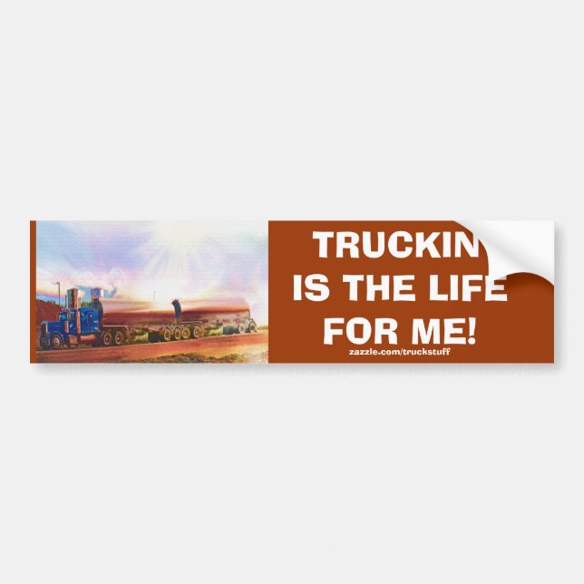 TANKER TRUCK BIG RIG TRUCKERS Bumper Sticker (Front)