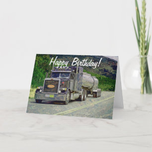 Tanker Truck Funny Trucker Birthday Cards