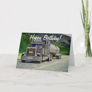 Tanker Truck Funny Trucker Birthday Cards