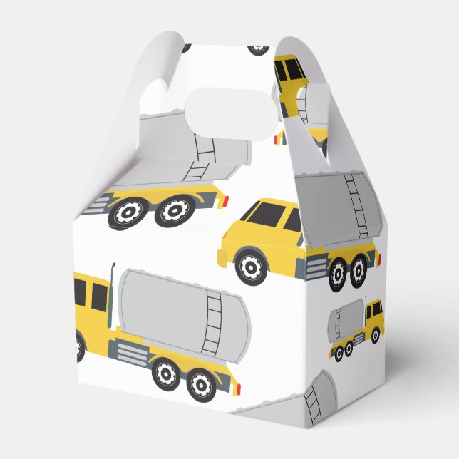 Tanker Truck Transportation Trucks Favour Box (Front Side)