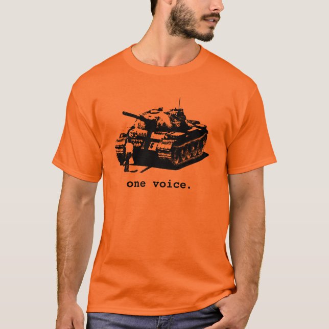 Tankman - black and white T-Shirt (Front)