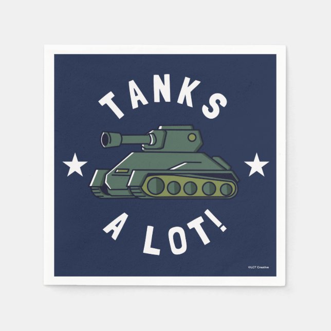Tanks A Lot Napkin (Front)