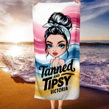 Tanned And Tipsy - Travel, Vacation Gift For Woman