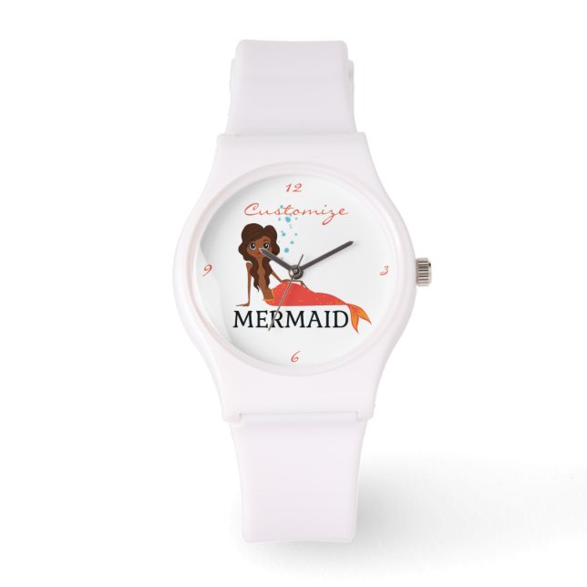 Tanned Brunette Mermaid Thunder_Cove Watch (Front)