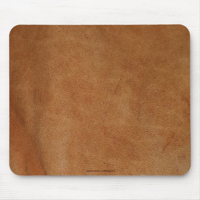 Tanned Leather-look Texture-effect Rustic Mousepad (Front)
