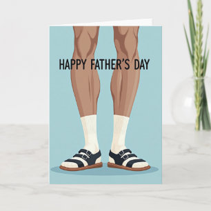 Tanned Legs Fathers Day Card