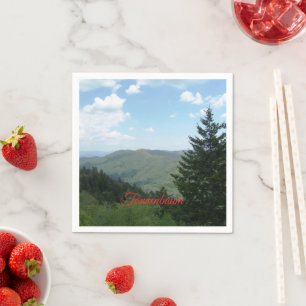 Tannenbaum Mountain Christmas Napkin