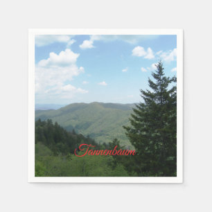 Tannenbaum Mountain Christmas Napkin