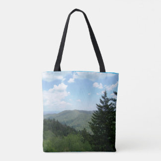 Tannenbaum Mountain Scene Christmas Tote Bagt