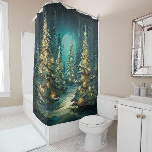 Tannenbaum Radiance Shower Curtain
