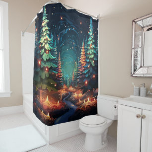 Tannenbaum Radiance Shower Curtain