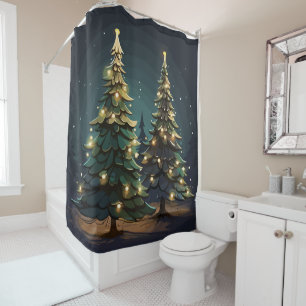Tannenbaum Radiance Shower Curtain