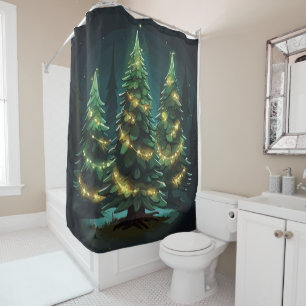 Tannenbaum Radiance Shower Curtain