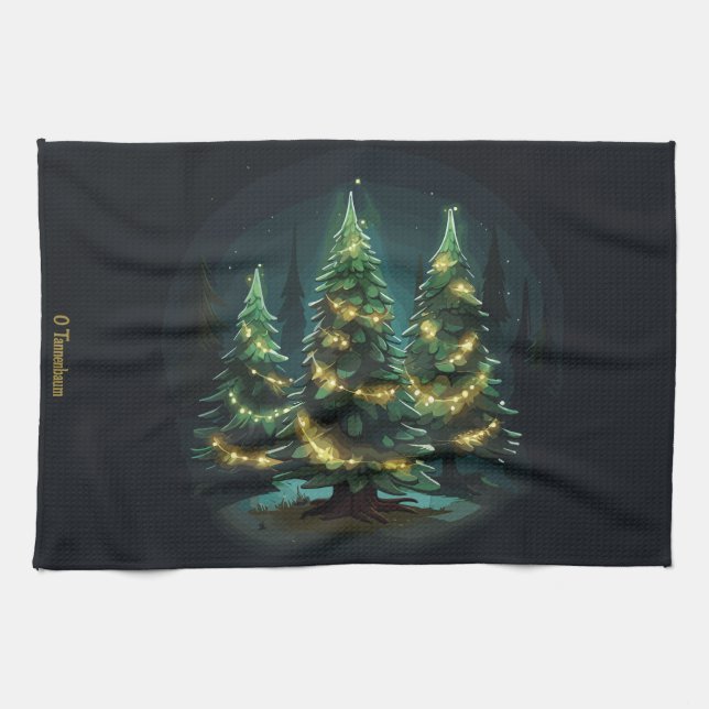 Tannenbaum Radiance Tea Towel (Horizontal)