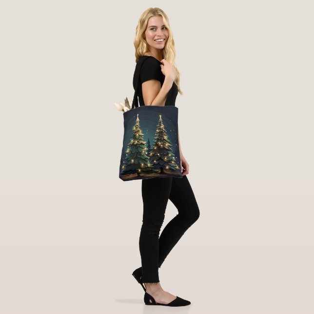 Tannenbaum Radiance Tote Bag (On Model)