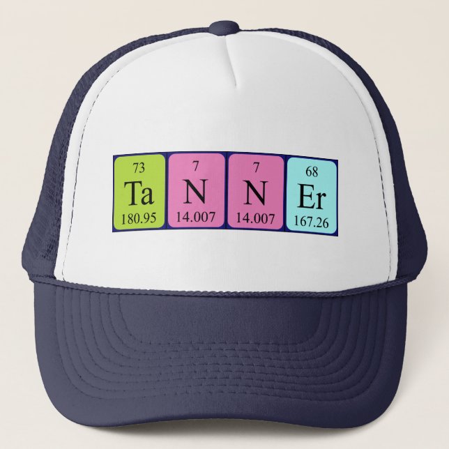 Tanner periodic table name hat (Front)