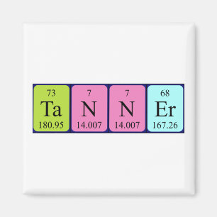 Tanner periodic table name magnet