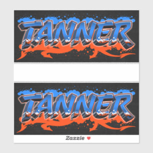 Tanner Vorname Name Graffiti Aufkleber Sticker