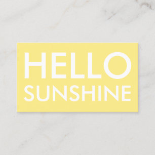 Tanning & beauty salon minimalist business card