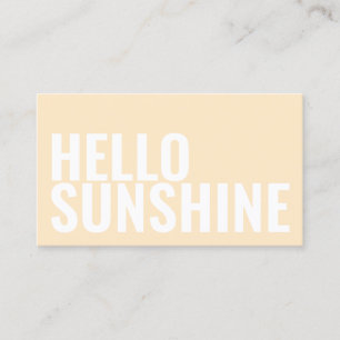 Tanning & beauty salon pastel minimalist business card