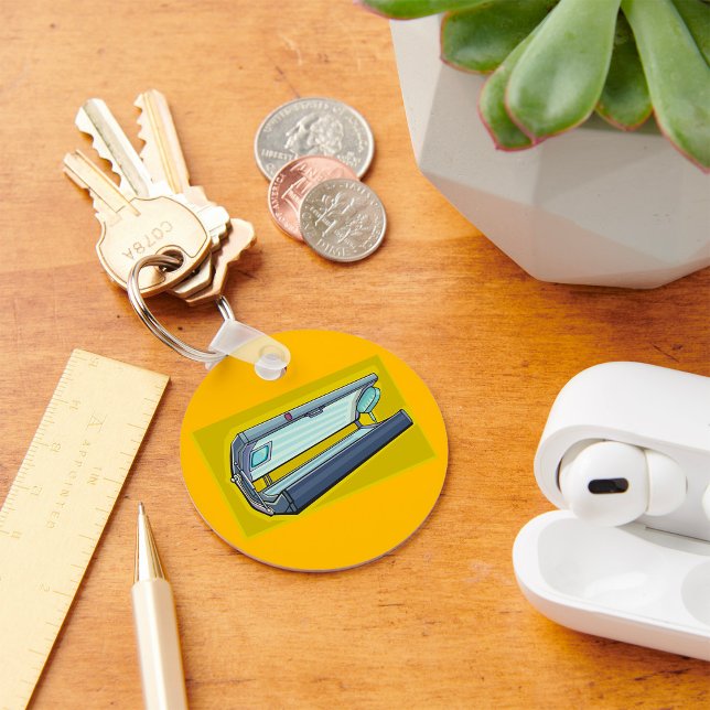 Tanning Bed Retro Spa Key Ring (Creator Uploaded)