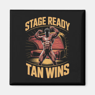 Tanning Bed Stage Ready Bodybuilders Fitness Men T Magnet