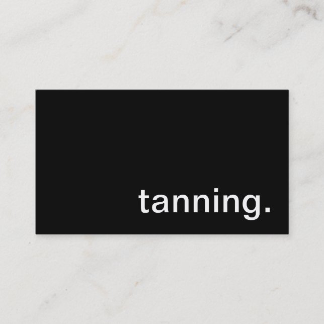 Tanning Business Card (Front)