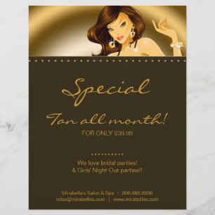 Tanning Flyer Super Gold Jewellery Woman