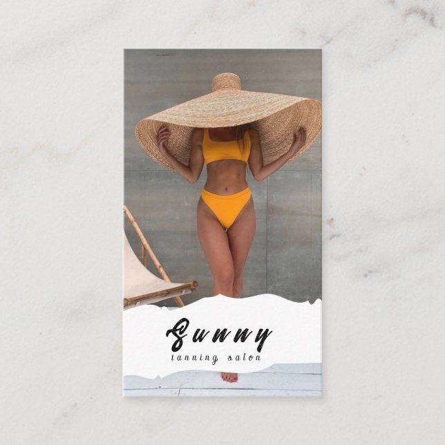 Tanning Salon Business Card (Front)