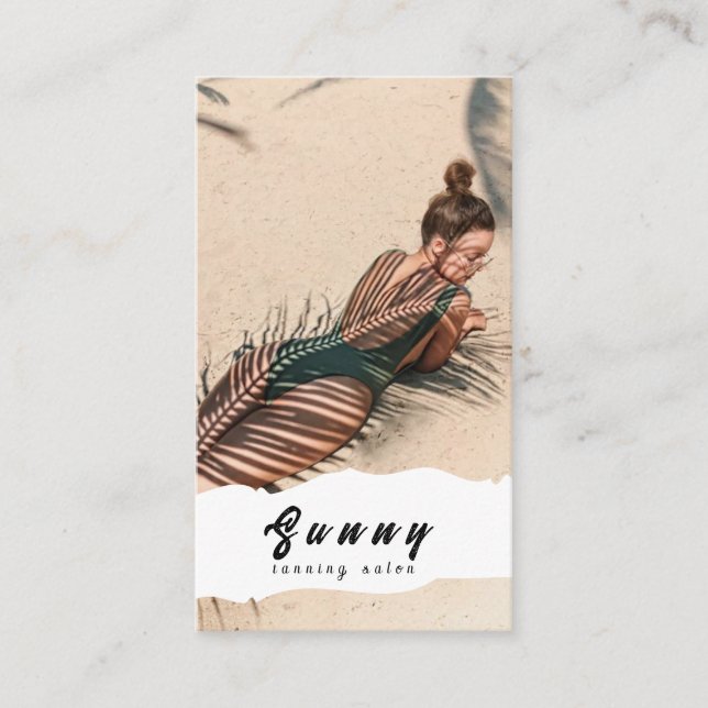 Tanning Salon Business Card (Front)
