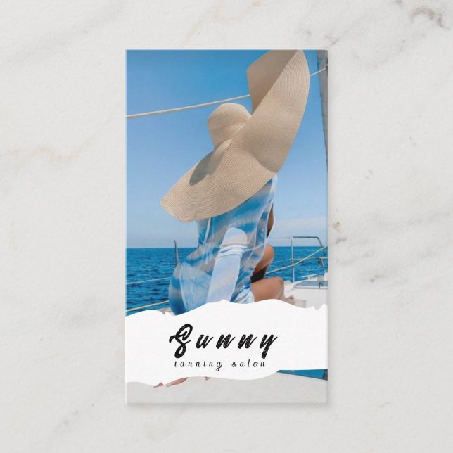 Tanning Salon Business Card (Front)