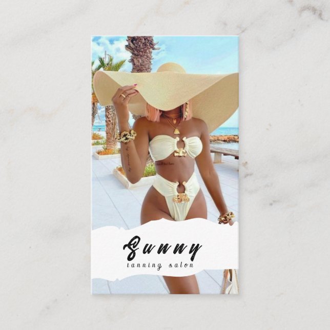 Tanning Salon Business Card (Front)