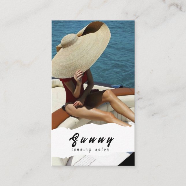 Tanning Salon Business Card (Front)