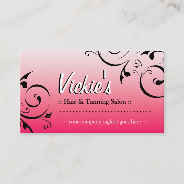 Tanning Salon Business Card (Front)