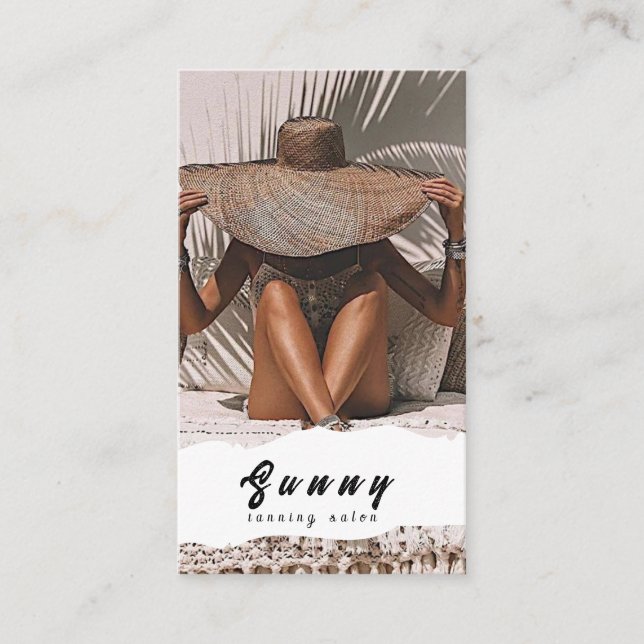 Tanning Salon Business Card (Front)