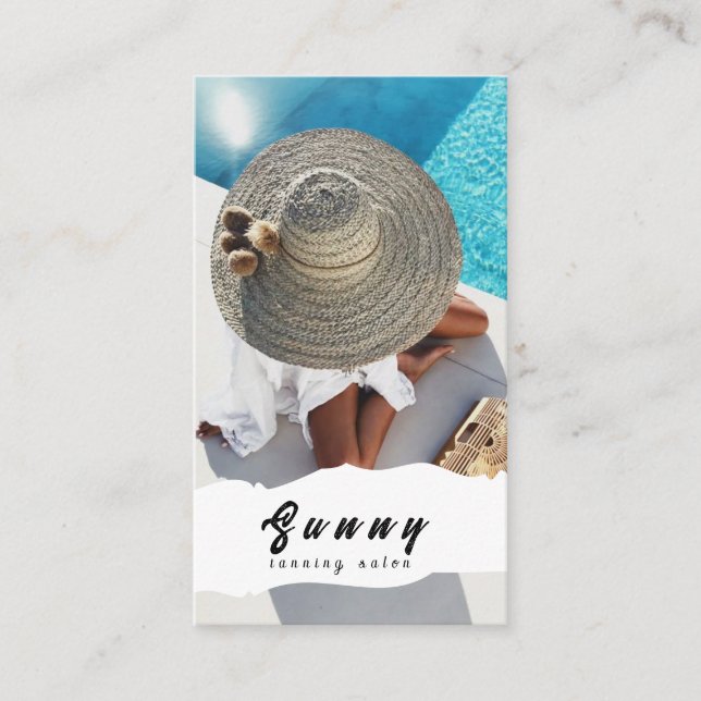 Tanning Salon Business Card (Front)