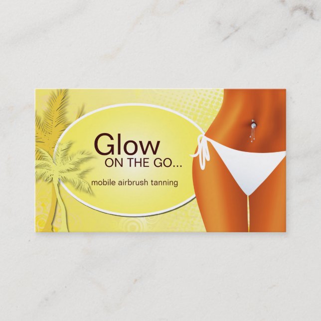 Tanning Salon Business Card (Front)