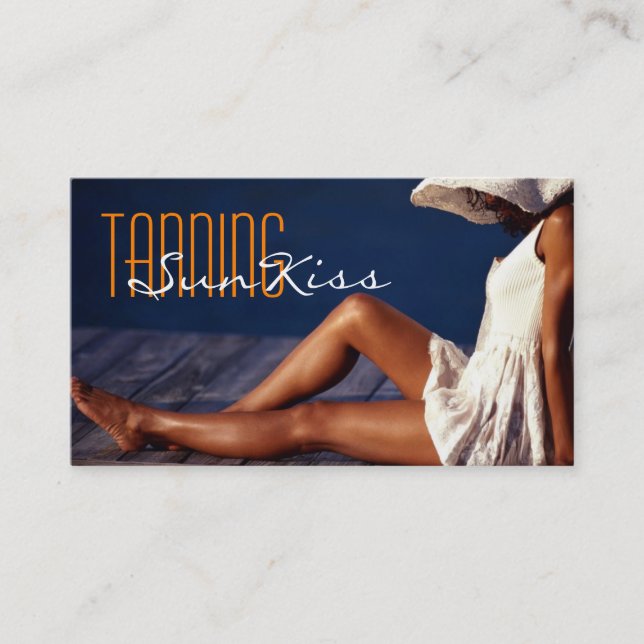 Tanning Salon Spa Business Card (Front)