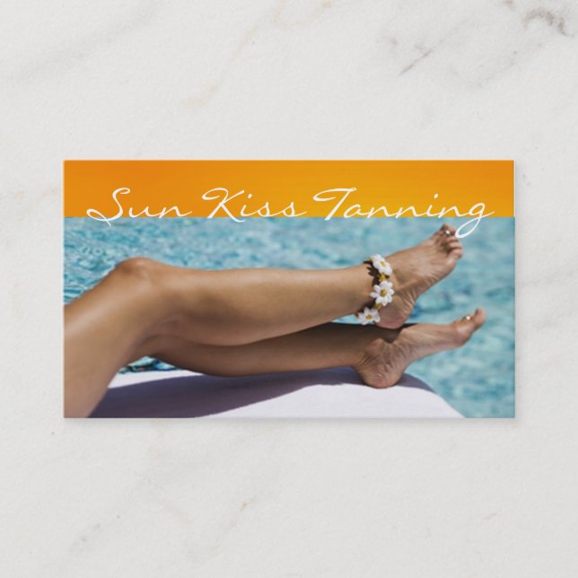 Tanning Salon, Spa Business Card (Front)