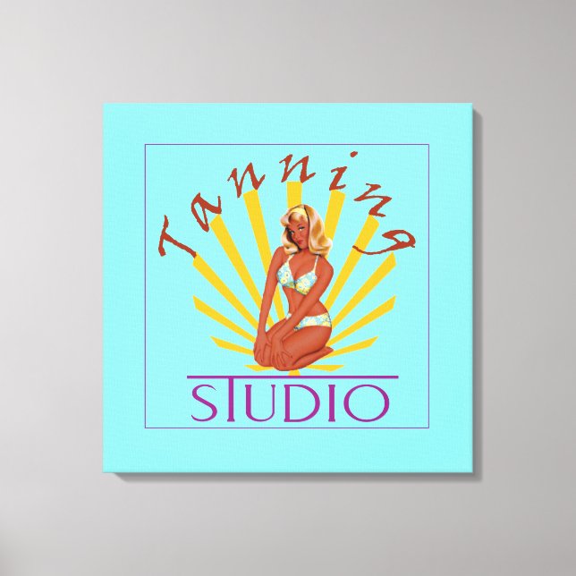 Tanning Studio - Wrapped Canvas (Front)
