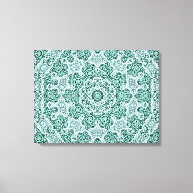Tantalising in teal canvas print (Front)