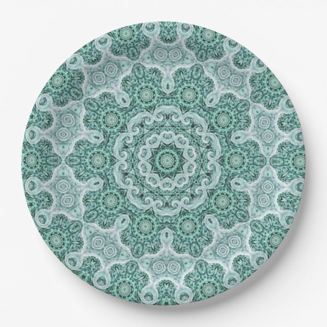 Tantalising in teal paper plate (Front)