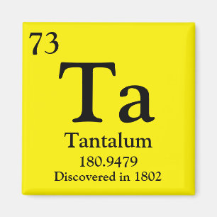 Tantalum Periodic Table Magnet